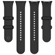 Pasek Silikonowy do Xiaomi Smart Band 8 Pro / Xiaomi Smart Band 9 Pro, Czarny