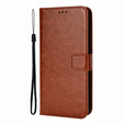 Etui z klapką do Infinix Note 12 2023, Wallet, brązowe