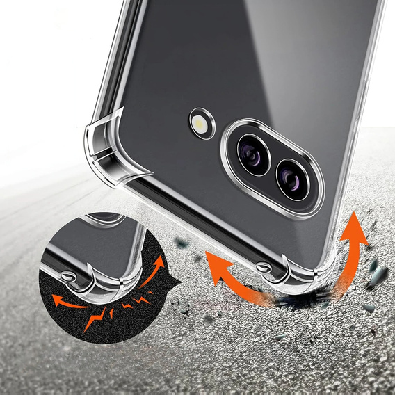 Etui do Google Pixel 9A, Dropproof, przezroczyste