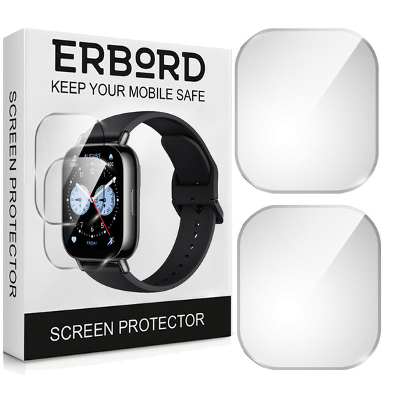 2x Szkło Hartowane ERBORD do Xiaomi Redmi Watch 5 Lite, Szybka
