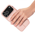 Etui Dux Ducis do iPhone 17 Pro Max, Skin Pro, z klapką, z miejscem na kartę, różowe