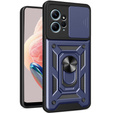 Etui pancerne do Xiaomi Redmi Note 12 4G, CamShield Slide, niebieskie