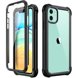 Etui do iPhone 11, Dexnor Full Body Rugged, przezroczyste / czarne