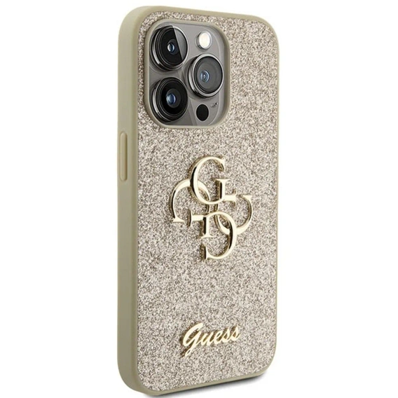 Etui GUESS Fixed Glitter Big 4G Logo do iPhone 15 Pro