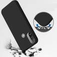 Etui do Motorola Moto E40/E30/E20, Silicone Lite, czarne