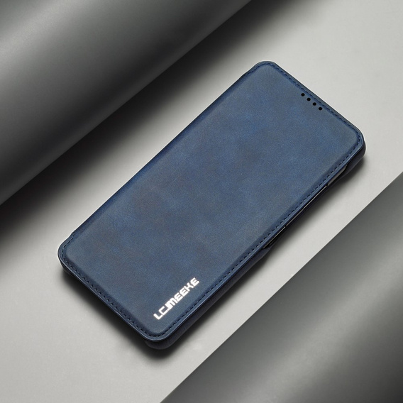 Etui z klapką do Samsung Galaxy A52 5G / 4G, LC.IMEEKE, niebieskie