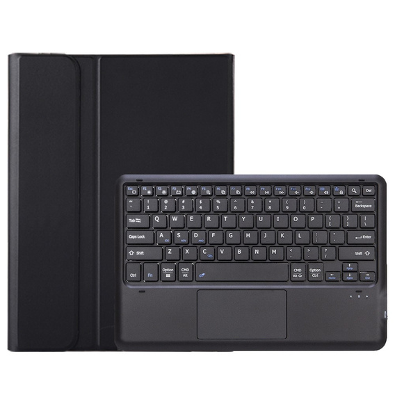 Eleganckie etui z klawiaturą i touchpadem do Lenovo Idea Tab Pro – czarne