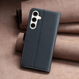 Etui z klapką do Samsung Galaxy S23 FE, BINFEN Wallet, czarne + szkło 9H