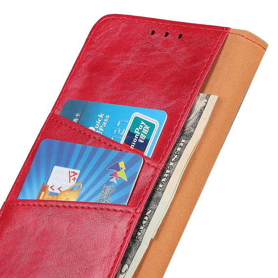 Skórzane Etui Wallet do Samsung Galaxy A52 / A52s - Red