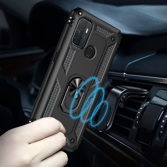 Etui pancerne do Oppo A53 / Oppo A53s / A32 4G, Nox Case Ring, czarne