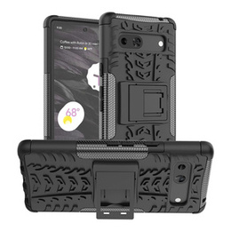 Etui do Google Pixel 7a, pancerne z podstawką, Kickstand Shockproof, Czarne