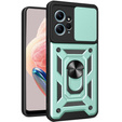 Etui pancerne do Xiaomi Redmi Note 12 4G, CamShield Slide, zielone