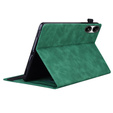 Etui z klapką i kieszeniami na karty do Xiaomi Redmi Pad 2 - Zielone