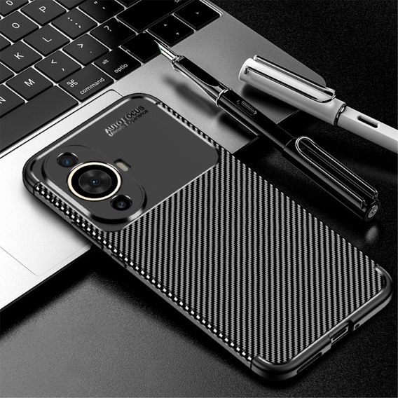 Etui do Huawei Nova 11, Carbon Gel, czarne