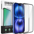 2x Szkło Hybrydowe ERBORD Ceramic do iPhone 16 Plus – elastyczna ochrona na cały ekran