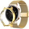 Bransoleta + Etui z osłoną na ekran do Huawei Watch GT 4 41mm, Złota