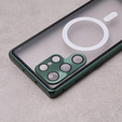 Etui Magnetic Dual Glass MagSafe do Samsung Galaxy S23 Ultra, zielone