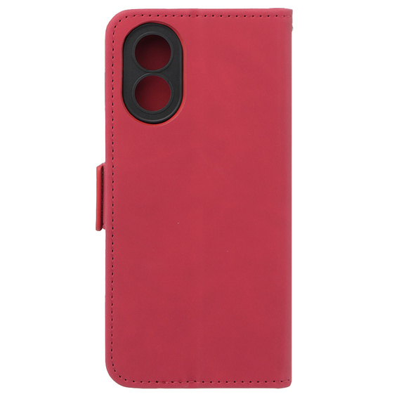 Etui z klapką do Oppo A38 4G / Oppo A18 4G, Card Slot, czerwone