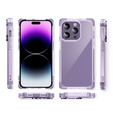Etui do iPhone 14 Pro, ERBORD CornerShield, fioletowe