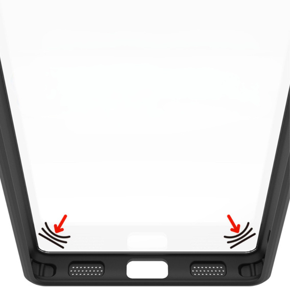 Etui IMAK do ASUS ROG Phone 8 Pro, UX-9A Series, przezroczyste / czarne