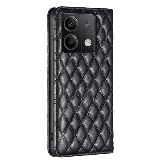 Etui z klapką do Xiaomi Redmi Note 13 5G, Wallet, BINFEN COLOR, czarne