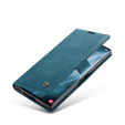 Etui CASEME do Samsung Galaxy S22 Ultra, Leather Wallet Case, zielone