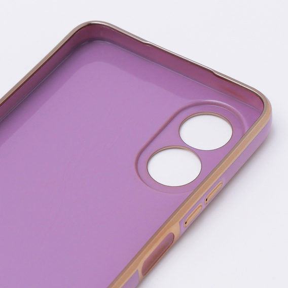 Etui do Oppo A38 4G / Oppo A18 4G, Glamour CamShield, fioletowe