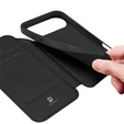 Etui Dux Ducis do iPhone 17 Air, Skin Pro, z klapką, z miejscem na kartę,  czarne