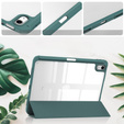 Etui do iPad 11" 2025 A16 (11 gen.) / iPad 10.9" 2022 (10 gen.), Smartcase Hybrid, z miejscem na rysik, ciemnozielone