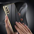 Etui do Samsung Galaxy S23, Magnetic Dual Glass, złote