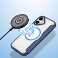 Etui Dux Ducis do iPhone 17, Skin X Pro,  z klapką, do MagSafe, granatowe