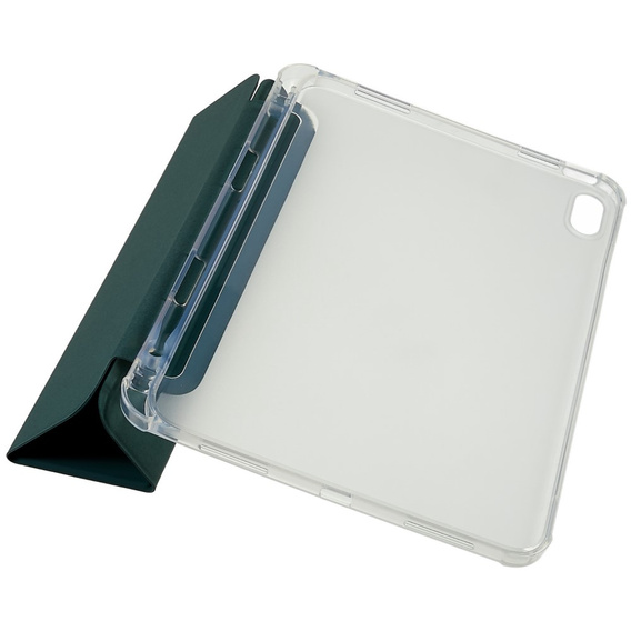 Etui do iPad 11" 2025 A16 (11 gen.) / iPad 10.9" 2022 (10 gen.), Pencil Hybrid, z miejscem na rysik, Ciemno zielone