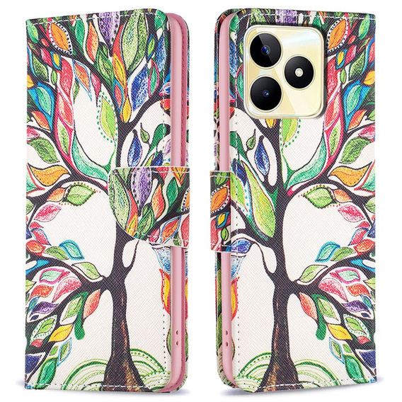 Etui z klapką do Realme C53 4G, Wallet, Tree of Life