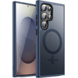 Etui do Samsung Galaxy S25 Ultra, do MagSafe, ERBORD Matt Case, niebieskie + Szkło na ekran