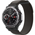 Nylonowy pasek do Amazfit T-Rex 3 – lekki, wytrzymały - czarny
