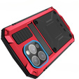 Etui do iPhone 15 Pro Max, R-JUST, pancerne, czerwone / czarne