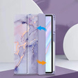 Etui do iPad Air 11" 2025/2024 (7/6 gen.), Smartcase Hybrid, z miejscem na rysik, Marble fioletowe