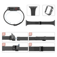 Bransoleta + Etui z Diamentami do Apple Watch 4/5/6/SE 40mm, Czarna