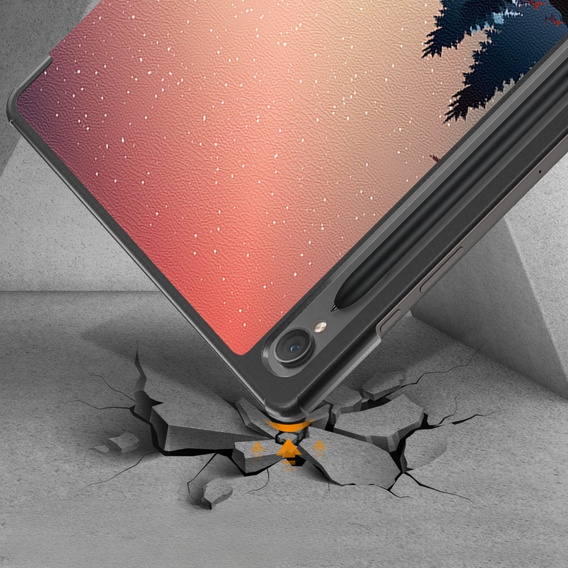 Etui do Samsung Galaxy Tab S9, Smartcase Hybrid z miejscem na rysik, night
