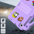 Etui do Samsung Galaxy Tab A7 Lite 8.7 T220/T225, Cute Patterns, z podstawką, Fioletowe