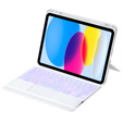 Etui z klawiaturą Bluetooth i touchpadem do iPad 11" 2025 A16 (11 gen.) / iPad 10.9" 2022 (10 gen.) – białe
