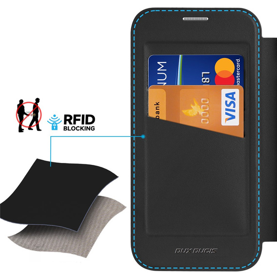 Etui Dux Ducis do iPhone 17, Skin X Pro,  z klapką, do MagSafe, czarne