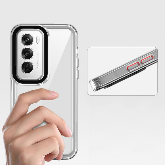 Etui do Oppo A80, Fusion Hybrid, przezroczyste