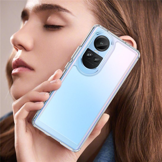 Etui do Oppo Reno 10 / 10 Pro, Fusion Hybrid, przezroczyste
