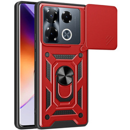 Etui pancerne do Infinix Note 40 Pro Plus, CamShield Slide, czerwone