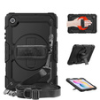 Etui pancerne do Samsung Galaxy Tab S6 Lite 10.4" 2020/2022/2024, ochronne 360 z miejscem na rysik, Czarne