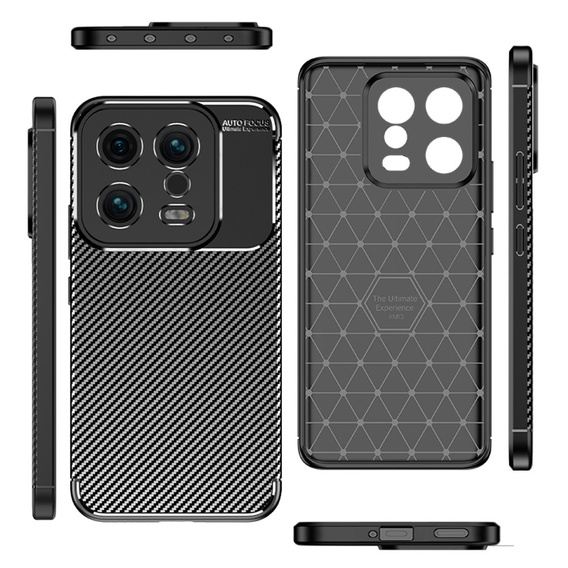 Etui do Xiaomi 13, Carbon Gel, czarne