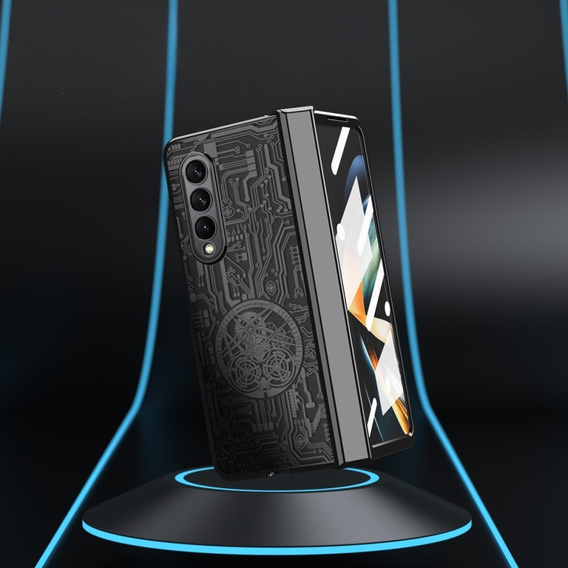 Etui do Samsung Galaxy Z Fold 4 5G, Mechanical Legend, czarne
