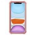 Etui pancerne do iPhone 11, Dexnor Full Body, różowe rose gold