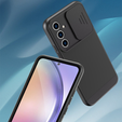 Zestaw Etui do Samsung Galaxy A54 5G, ERBORD Cam Slider, czarne + szkło